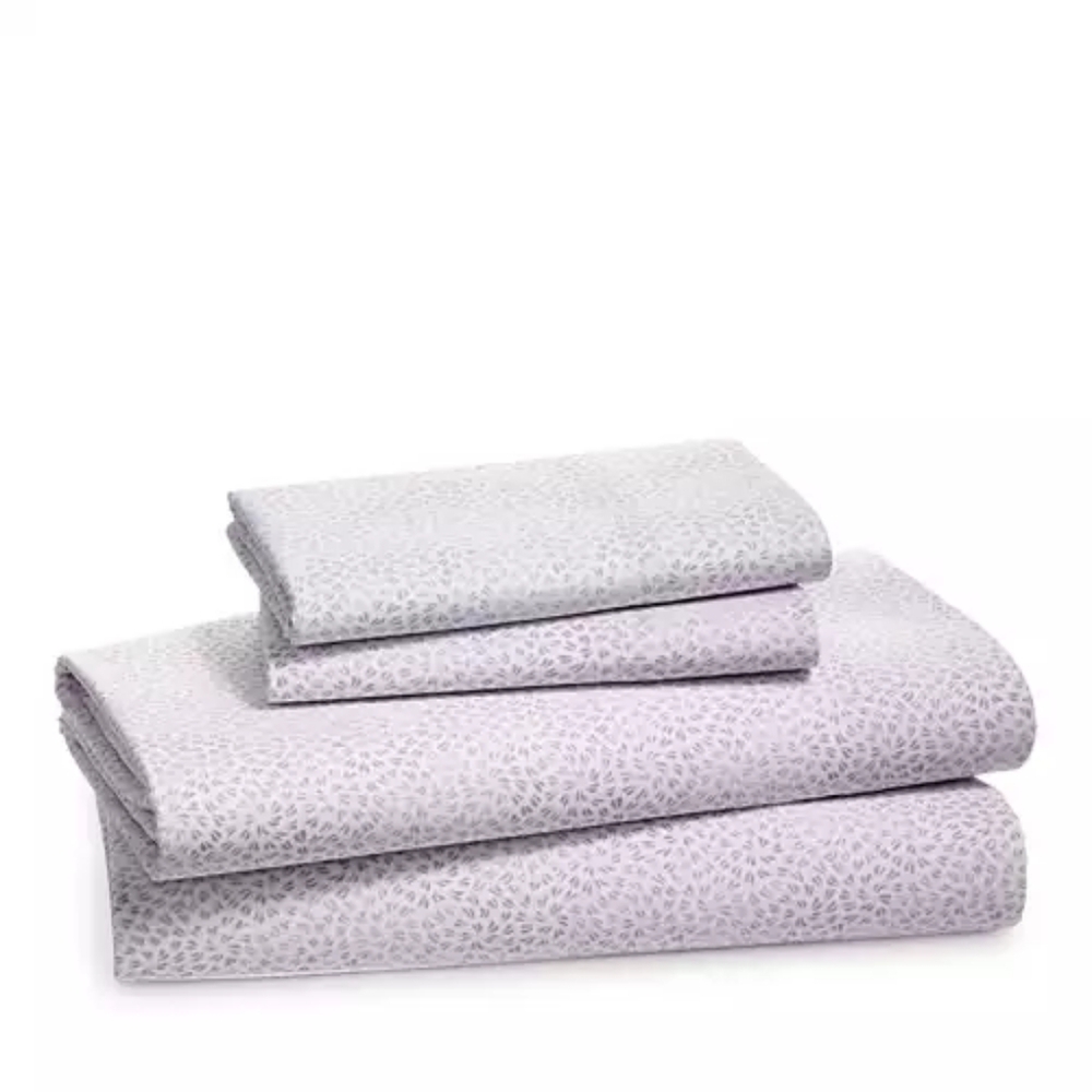[Sky] Ikat Floral Sheet Set | Purple | King